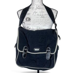 Baggallini Crossbody Messenger Bag Black Nylon Handbag Organizer Travel Unisex